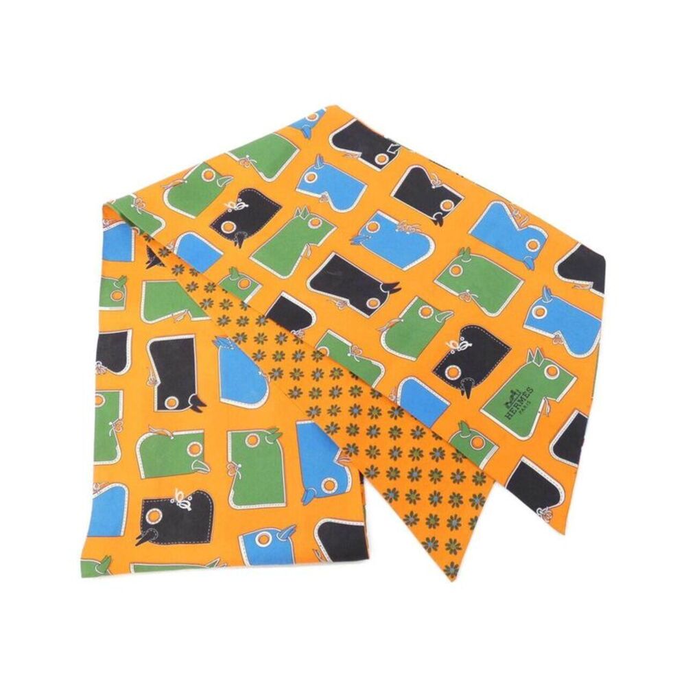 Hermes Maxi Twilly Cut Silk Scarf